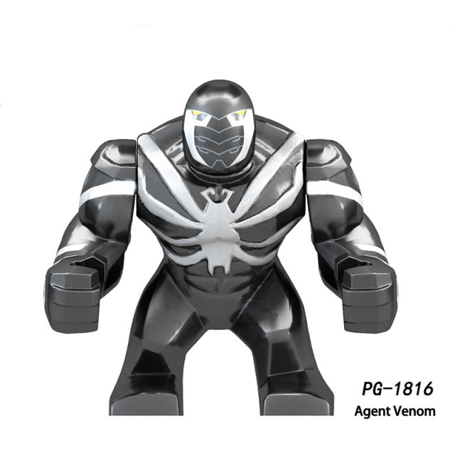 PG8139  Marvel Series Avengers Venom Carnage Super Hero Action Figure Kingpin Groot MOC Anime Model Building Blocks Children Toys