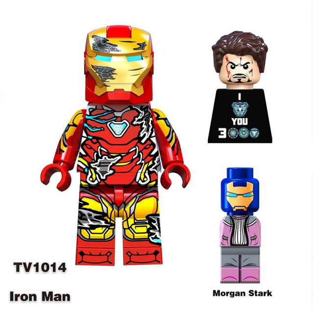 TV6202 Superheroes Series Spider Man Thor Minifigs Building Blocks Black Panther Iron Man Weapon Helmet Accessories Toys Gifts