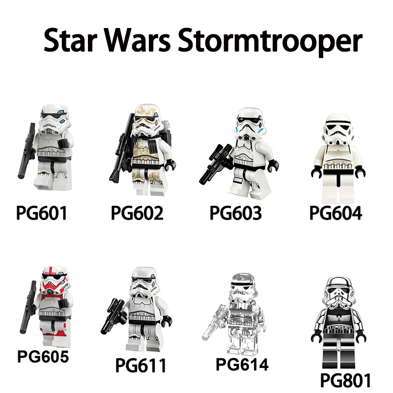 Star Wars Series Minifigs Building Blocks Science Fiction Clone Stormtroopers Cleanser Ahsoka Repairer Model Ameican Action Toys