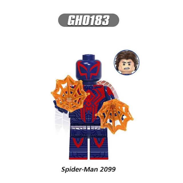 G0124 Marvel Spider Man Series Minifigs Building Blocks Gwen Stacy Miles Morales Spot Jessica Drew Weapon Guitar Toys Gifts Boys