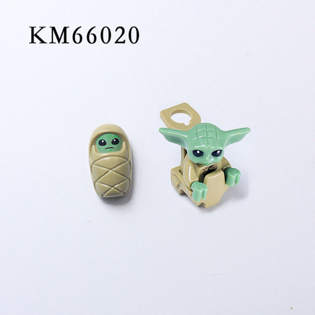 KM66020 Star Wars Baby Yoda Movie Action Minifigs Weapon Accessories Assemble Building Blocks Educational Toys Gifts Kids