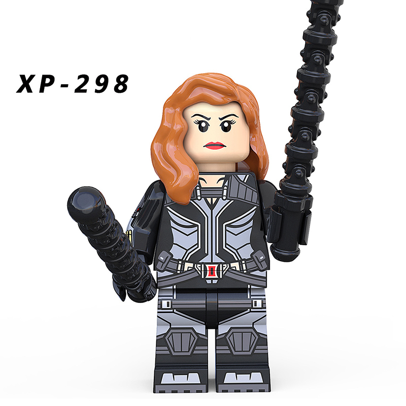 KT1038 American Marvel Super Heroes Series Avengers Minifigs Black Widows Building Blocks Weapon Compailble Children Toy Gifts