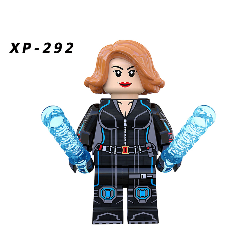 KT1038 American Marvel Super Heroes Series Avengers Minifigs Black Widows Building Blocks Weapon Compailble Children Toy Gifts