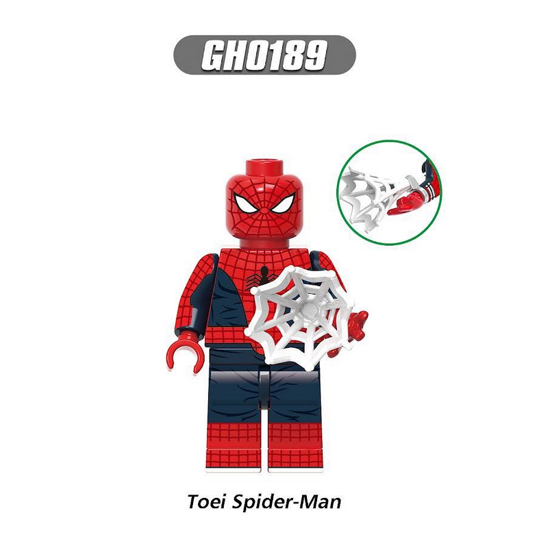 G0124 Marvel Spider Man Series Minifigs Building Blocks Gwen Stacy Miles Morales Spot Jessica Drew Weapon Guitar Toys Gifts Boys