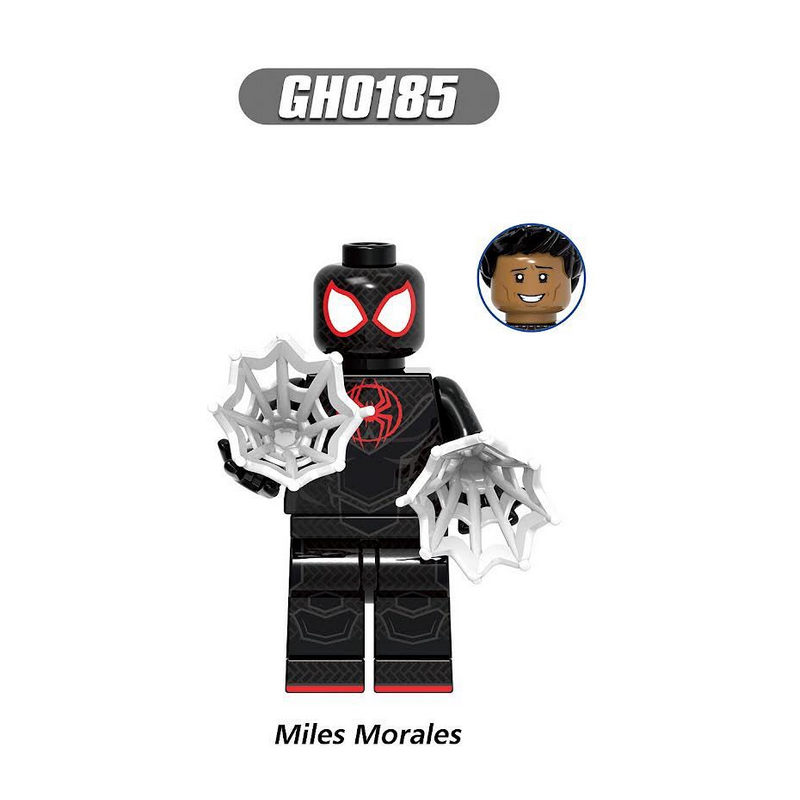G0124 Marvel Spider Man Series Minifigs Building Blocks Gwen Stacy Miles Morales Spot Jessica Drew Weapon Guitar Toys Gifts Boys