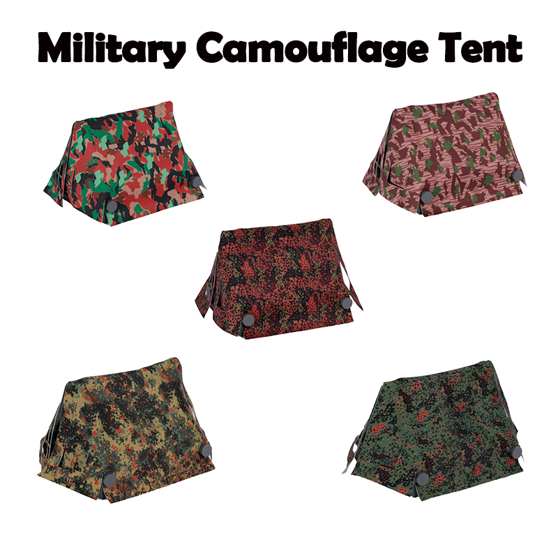 City Series Mini Camouflage Big Tent Military Camp Army Weapon Soldier Minifigs Collection Model Building Blocks Toy Children Gifts