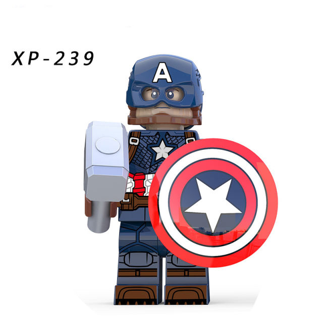 KT1031 American Captain Marvel Super Heroes Series Avengers Minifigs Building Blocks Weapon Model Compailble Children Toys Gifts