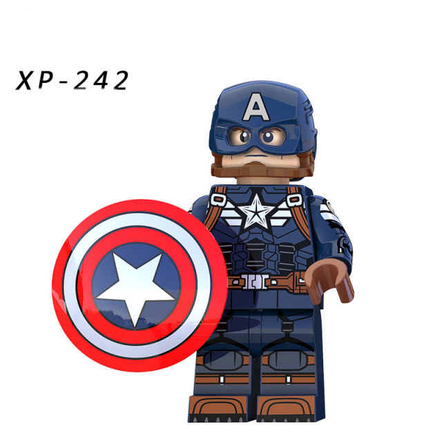 KT1031 American Captain Marvel Super Heroes Series Avengers Minifigs Building Blocks Weapon Model Compailble Children Toys Gifts