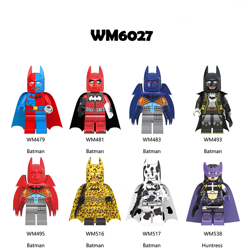 WM6027 Marvel Serirs Batman Building Blocks Hundress Movies Super Hero Action Figures Model Building Blocks Kids Birthday Gifts