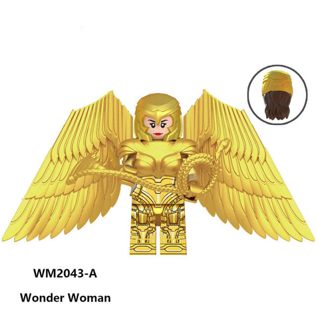 WM2043 Marvel Hero Wonder Woman Action Figure Super Hero Collection Assembled Building Block Toys Children Gifts Brithday WM6100