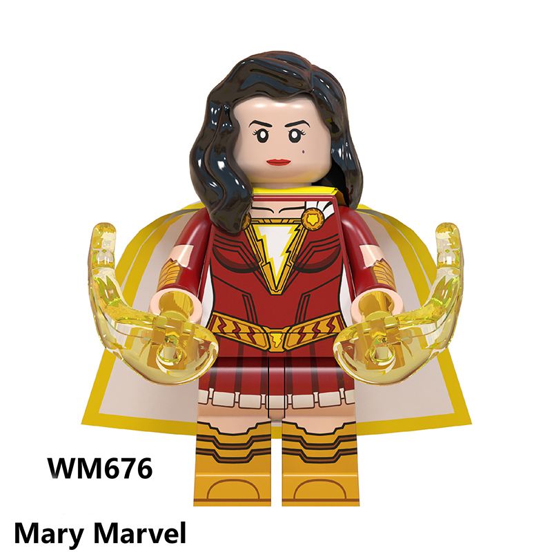 WM6058 DC Shazam Family Marvel Series Freddy Freeman Doctors Anime Figures Eugene Building Blocks Toys Children Education Gifts