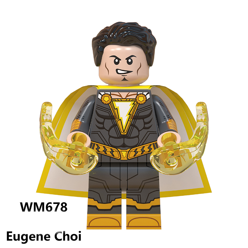 WM6058 DC Shazam Family Marvel Series Freddy Freeman Doctors Anime Figures Eugene Building Blocks Toys Children Education Gifts