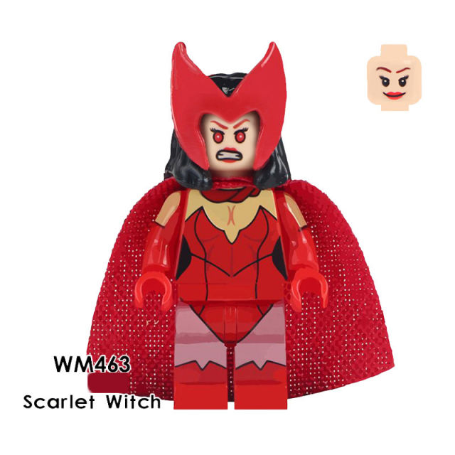 WM6024 Super Heroes Series Loki Action Figures Scarlet Witch Heimdallr Lady Thor Model Children Birthday Gift Buidling Blocks Toy