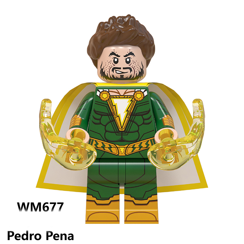 WM6058 DC Shazam Family Marvel Series Freddy Freeman Doctors Anime Figures Eugene Building Blocks Toys Children Education Gifts