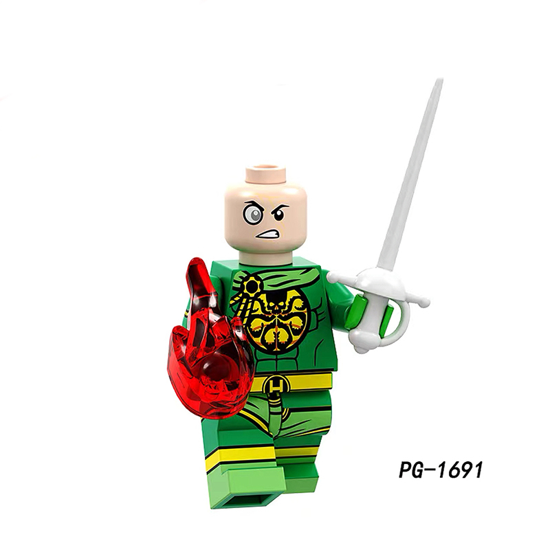 PG8191 Super Heroes Doctor Octopus Hydra Punisher Deadpool ActionFigures Viper Baron Strucker Atom Building Blocks Children Toys