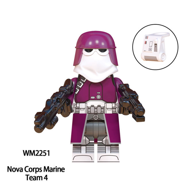 WM6127 Star Wars Series Minifigs Building Blocks Science Fiction Clone Engineer Trooper Nova Corps Model Ameican Action Toy Gift