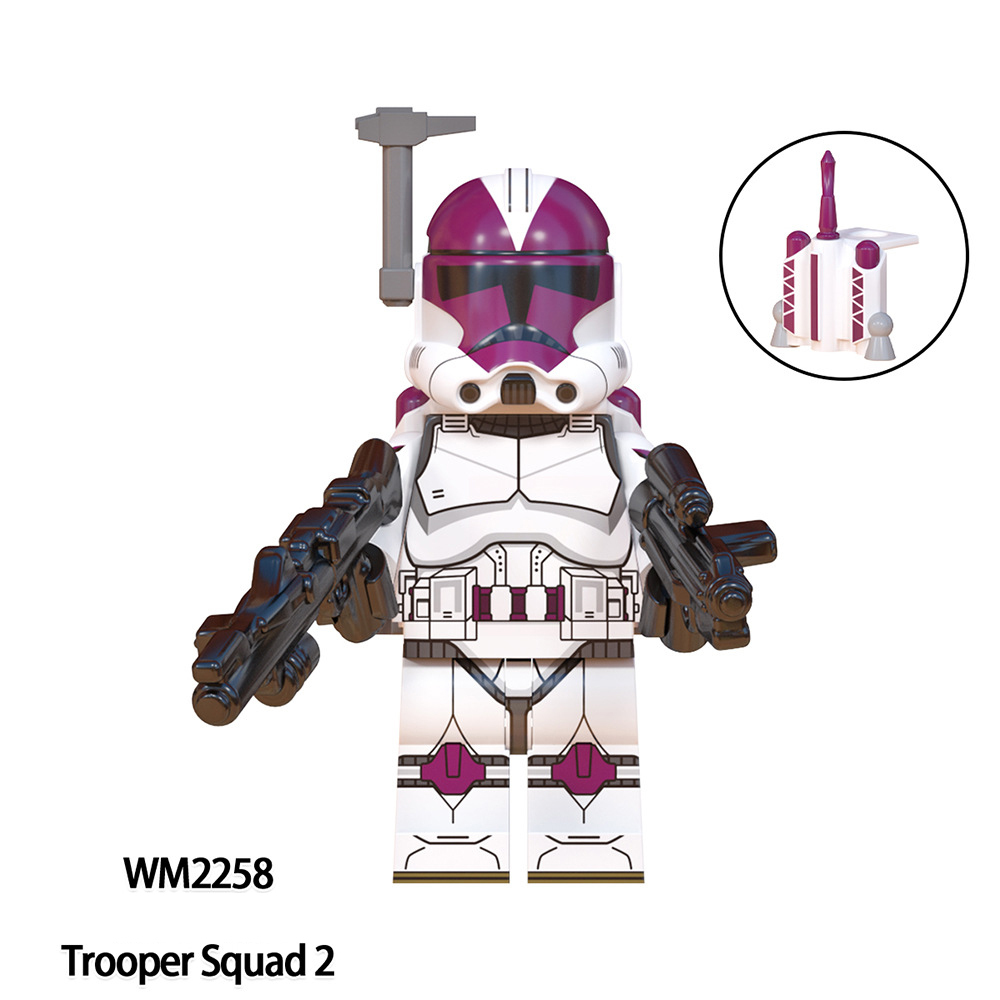 WM6127 Star Wars Series Minifigs Building Blocks Science Fiction Clone Engineer Trooper Nova Corps Model Ameican Action Toy Gift