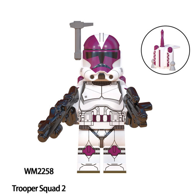 WM6127 Star Wars Series Minifigs Building Blocks Science Fiction Clone Engineer Trooper Nova Corps Model Ameican Action Toy Gift