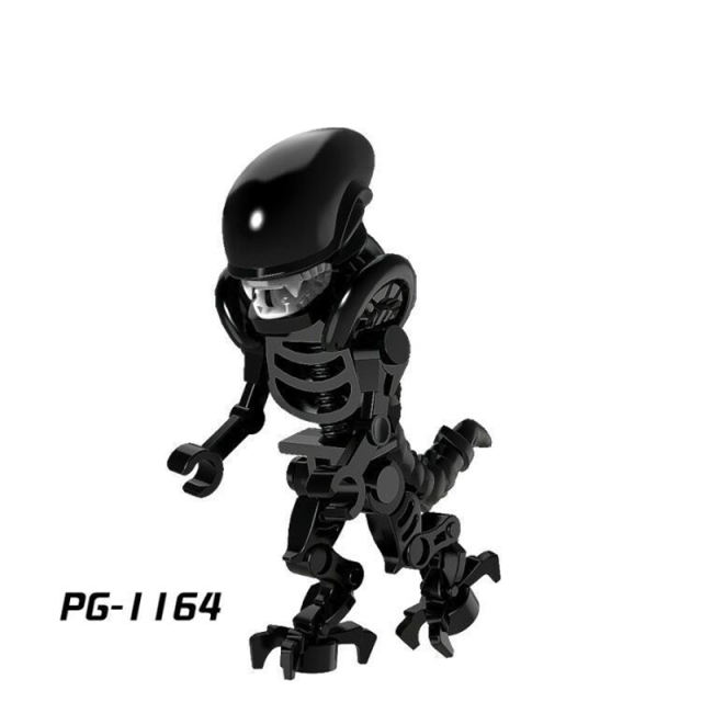 PG1164 Mech Skeleton Alien Movie Series Model Science Fiction Action Figures Building Blocks Compatible Children Gifts Boys Toys