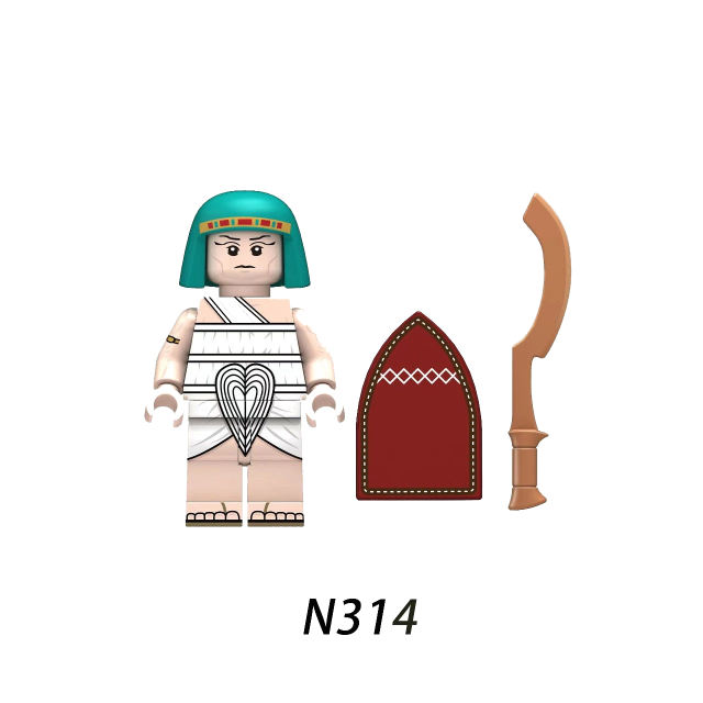 Medieval Series Egyptian Soldier Minifigs Building Blocks Nubian Archer Pharaoh Guard Army Soldier Sword Shield Toys Boys Gifts