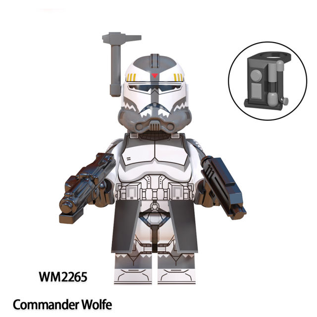 WM6128 Star Wars Series Minifigs Building Blocks Ameican Science Fiction Clone Trooper Boost Wolfpack Model Action Toys Gift Boy