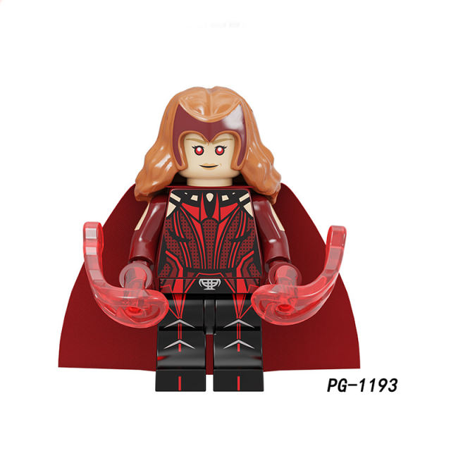 PG8298 Marvel Movie Series Scarlet Witch Loki Action Figures Bucky Gamora Falcon Vision Assembly Building Blocks Toy Children Gift