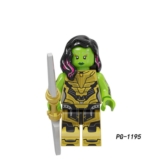 PG8298 Marvel Movie Series Scarlet Witch Loki Action Figures Bucky Gamora Falcon Vision Assembly Building Blocks Toy Children Gift
