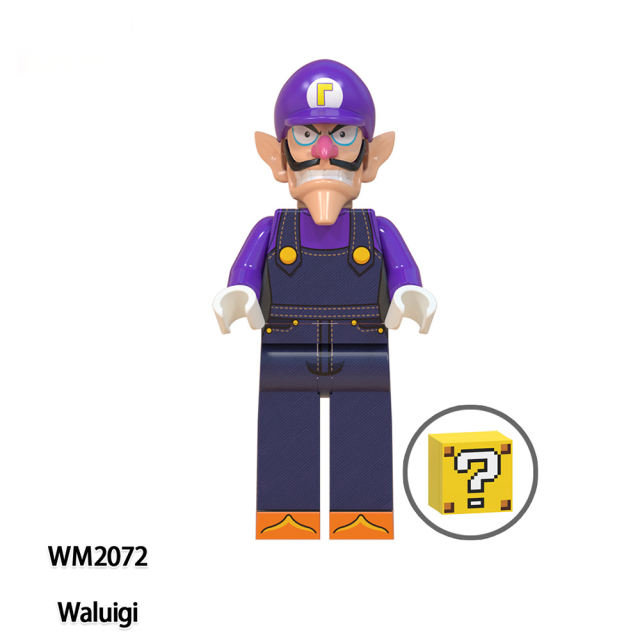 WM6103 Mario Minifigs Building Blocks Game Movie Series Plumber Luigi Kinopio Small Koopa Japan Nintendo Mushroom Wario Toy Gift