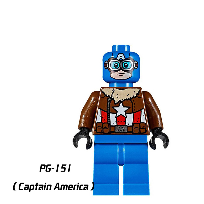 PG8043 Marvel Heroes Iron Man Captain America Mini Action Figures Coulson Collection Building Blocks Assemble Toys Children Gifts