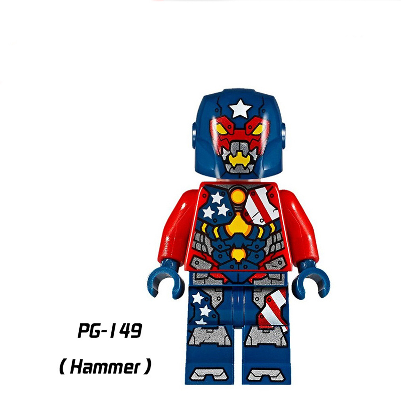 PG8043 Marvel Heroes Iron Man Captain America Mini Action Figures Coulson Collection Building Blocks Assemble Toys Children Gifts