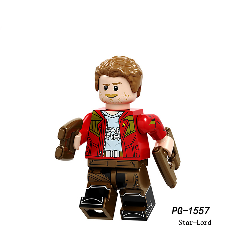 PG8130 Marvel Series Spider Man Groot Superhero Action Figure Winter Soldier Building Blocks Assembled Toy Children Birthday Gift
