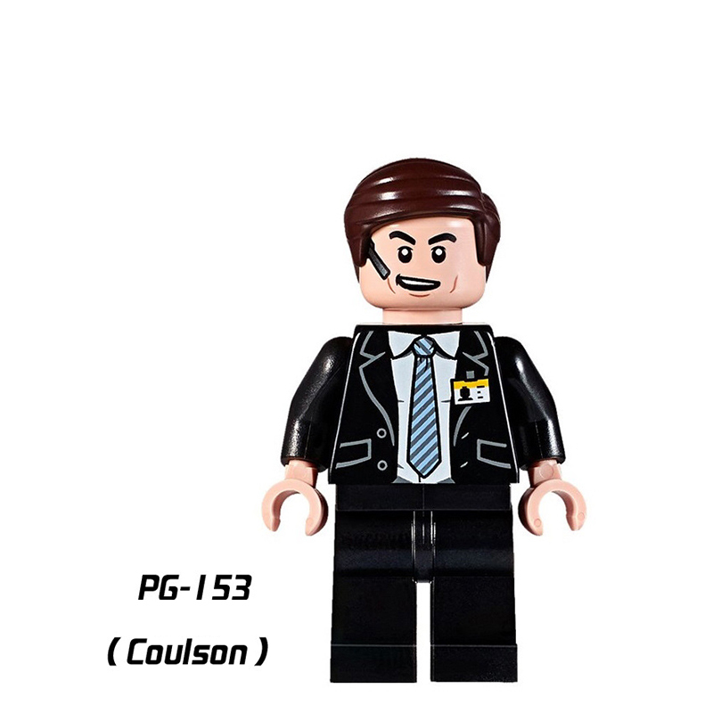 PG8043 Marvel Heroes Iron Man Captain America Mini Action Figures Coulson Collection Building Blocks Assemble Toys Children Gifts