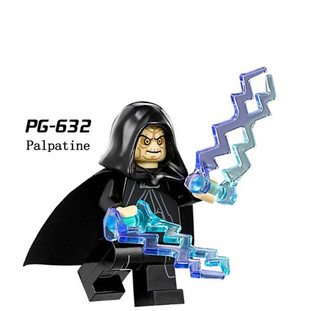 PG632 Star Wars Series Palpatine Weapon Super Hero Action Figure Lightsaber Accessories Buildinig Blocks Toys Children Gifts Boys