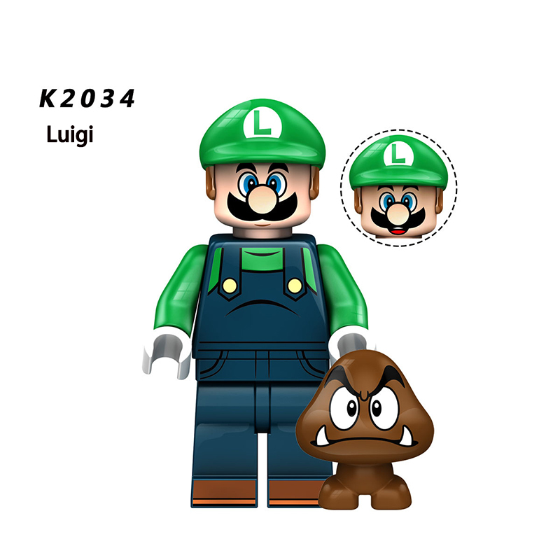 KDL805 Game Movie Series Super Mario Minifigs Japan Anime Luigi Wario Building Blocks Mushroom Model Children Birthday Toys Gifts