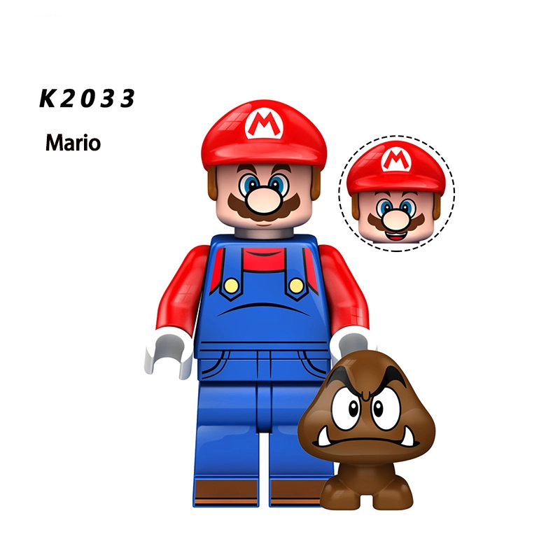 KDL805 Game Movie Series Super Mario Minifigs Japan Anime Luigi Wario  Building Blocks Mushroom Model Children Birthday Toys Gifts