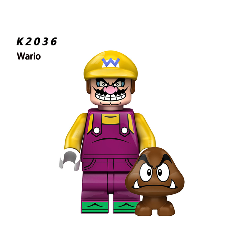 KDL805 Game Movie Series Super Mario Minifigs Japan Anime Luigi Wario Building Blocks Mushroom Model Children Birthday Toys Gifts