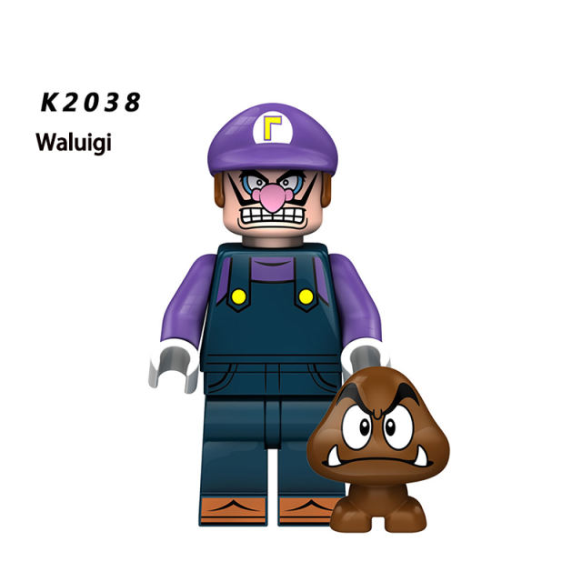 KDL805 Game Movie Series Super Mario Minifigs Japan Anime Luigi Wario Building Blocks Mushroom Model Children Birthday Toys Gifts