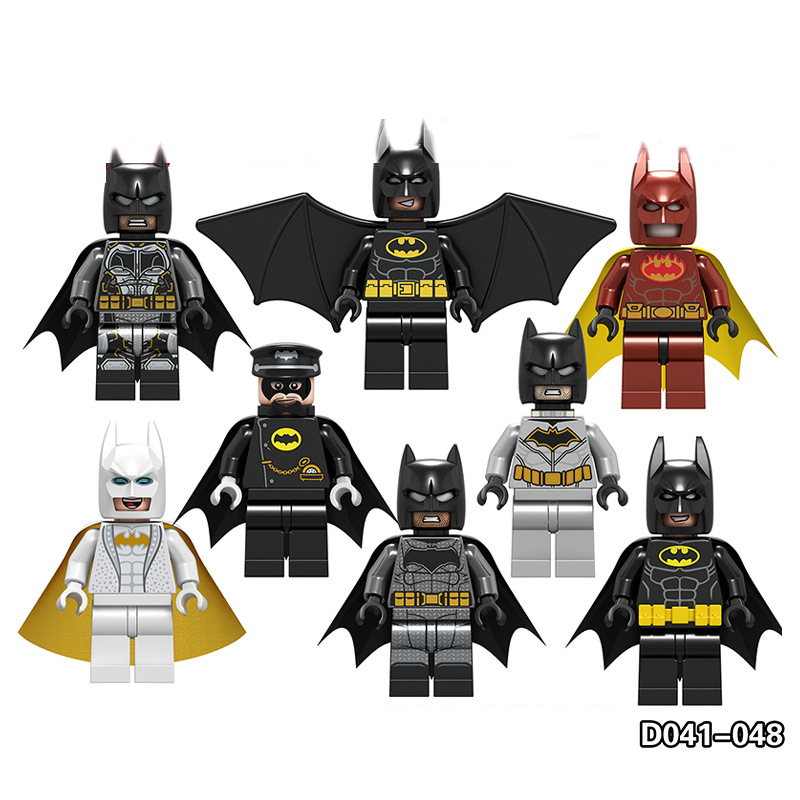 D041 048 Marvel Hero Series Batman Mini Action Figures Bruce Building Blocks Bricks MOC DC Model Compatible Toys Gifts Children