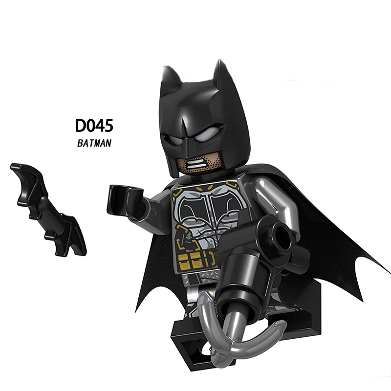 D041 048 Marvel Hero Series Batman Mini Action Figures Bruce Building Blocks Bricks MOC DC Model Compatible Toys Gifts Children