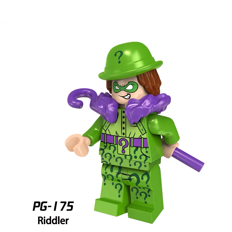 PG8046 DC Marvel Series Batman Robin Action Figures Riddler Building Blocks Assemble Hero Model Children Birthday Gifts Toys Boys