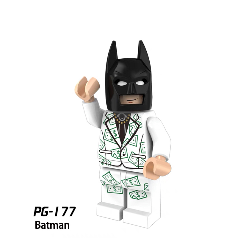 PG8046 DC Marvel Series Batman Robin Action Figures Riddler Building Blocks Assemble Hero Model Children Birthday Gifts Toys Boys