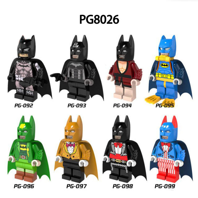 PG8026 Marvel Series Batman Action Figures Bruce Movie Building Blocks DC Hero Collection Assembly Model Children Toys Gifts Boys