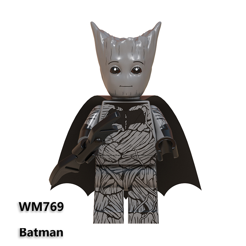 WM6070 Marvel Series Batman DC Hero Captain American Movies Super Heroes Action Figures Hulk Building Blocks Kids Birthday Gifts