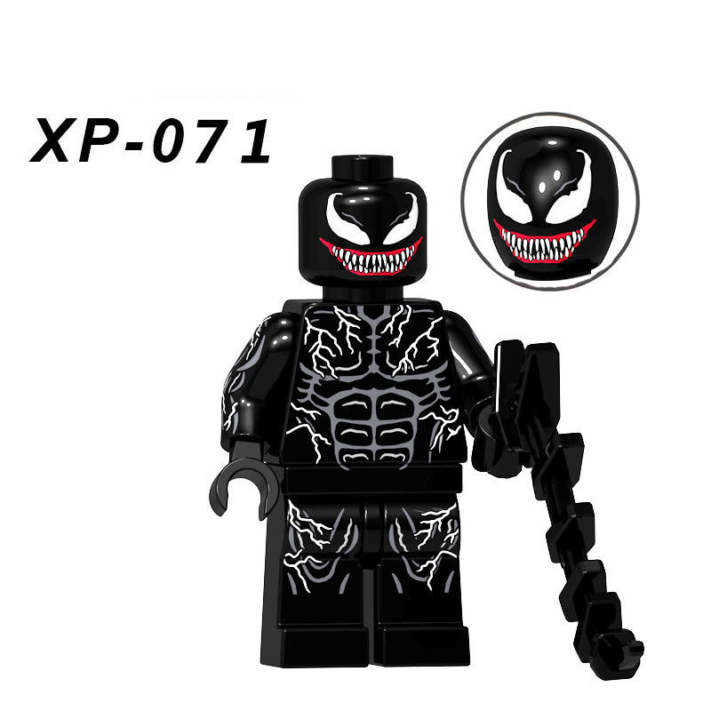KT1010 Venom Movie Serie Spiderman Deadpool Ironman Super Hero Building Blocks Action Figures Model Collection Children Gift Toy