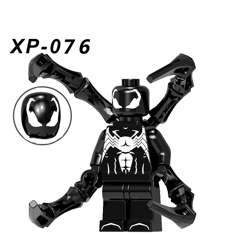 KT1010 Venom Movie Serie Spiderman Deadpool Ironman Super Hero Building Blocks Action Figures Model Collection Children Gift Toy