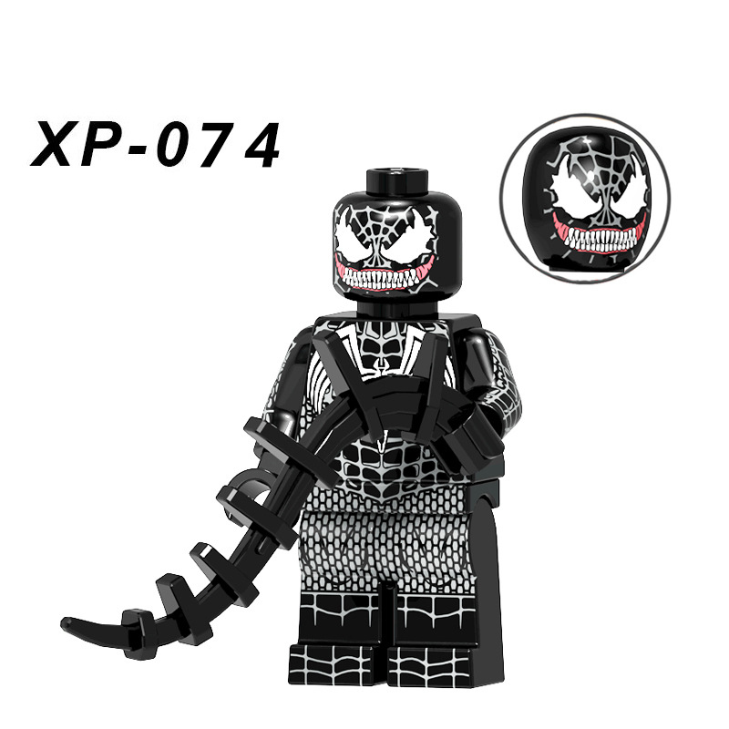 KT1010 Venom Movie Serie Spiderman Deadpool Ironman Super Hero Building Blocks Action Figures Model Collection Children Gift Toy