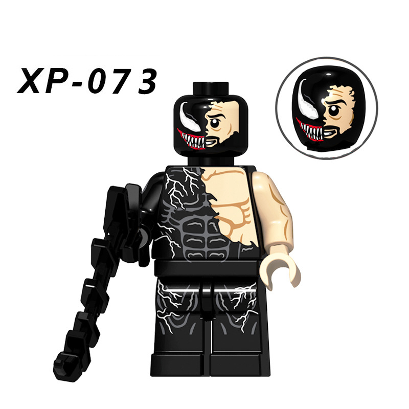 KT1010 Venom Movie Serie Spiderman Deadpool Ironman Super Hero Building Blocks Action Figures Model Collection Children Gift Toy
