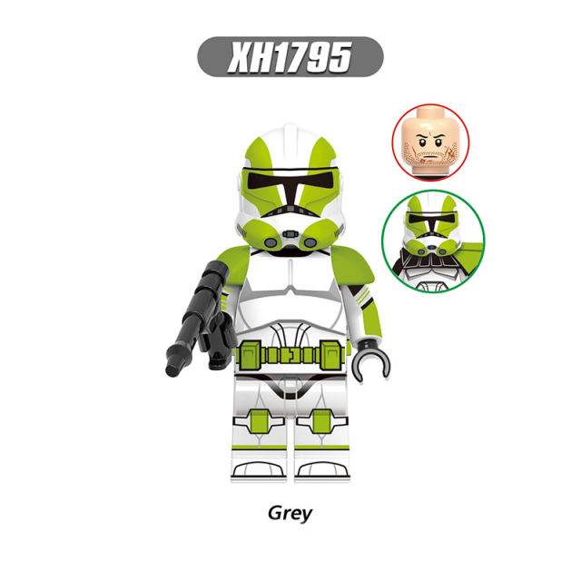 X0323 Star Wars Series Jesse Gray Legion Mini Action Figures Ameican Science Fiction Clone Trooper Building Blocks Children Gifts