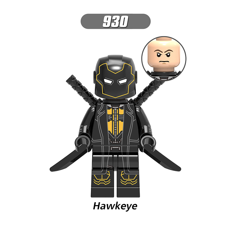 X0215 Marvel Series Haekeye Action Figure Black Widow Minifigs Building Blocks DC iron Man Collection Avengers Children Gifts Toys