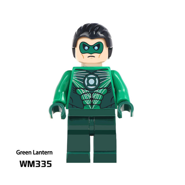 WM6005 Marvel Heroes Spider Man Green Lantern Minifigs Building Blocks DC Iron Man Superwoman Model Children Birthday Gifts Toys